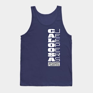 White Vertical Logo Tank Top